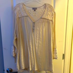 Lace and cotton top.